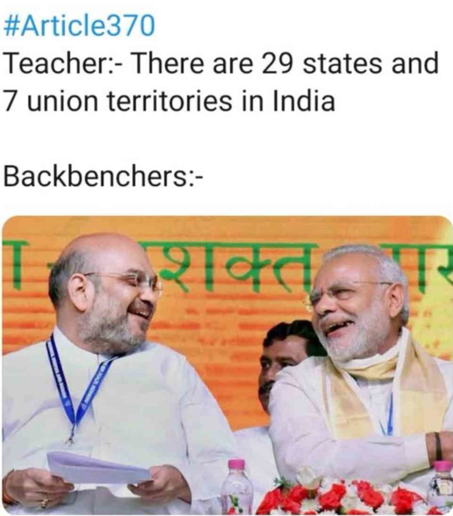 Funny Jokes on Scrapped Article 370 And 35A