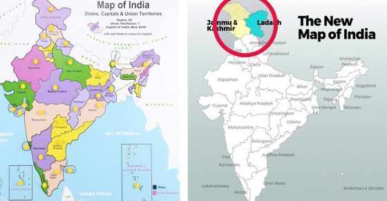 new map of India